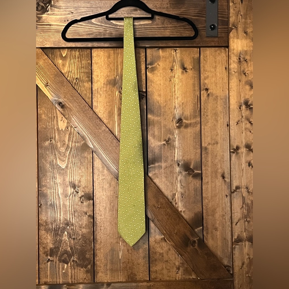 Salvatore Ferragamo Green Silk Tie